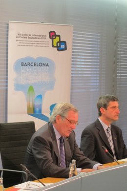 El alcalde X.Trias y el concejal J.Martí (CiU)