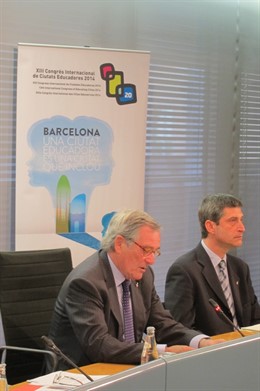 El alcalde X.Trias y el concejal J.Martí (CiU)