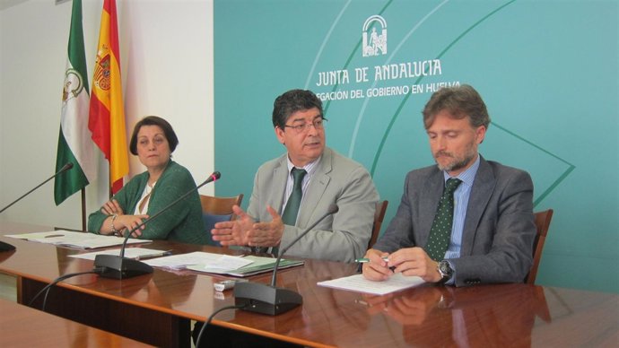 El vicepresidente de la Junta de Andalucía, Diego Valderas, en Huelva.