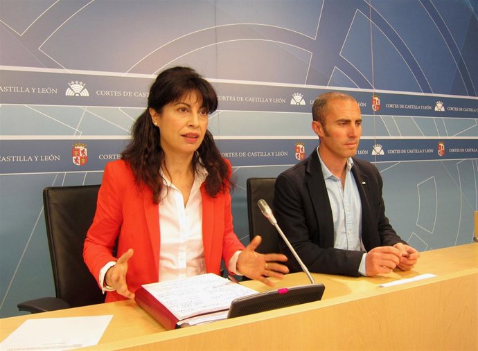 Redondo y López en rueda de prensa en las Cortes