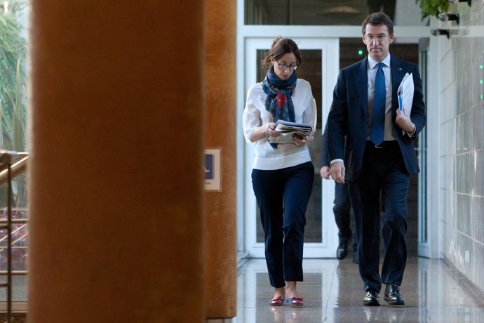 Alberto nunez feijoo preside a reunion do consello da xuntafoto: ana varela