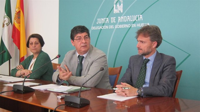 El vicepresidente de la Junta de Andalucía, Diego Valderas, en Huelva.