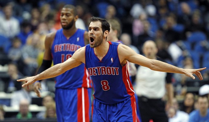 El base español de Detroit Pistons, José Manuel Calderón