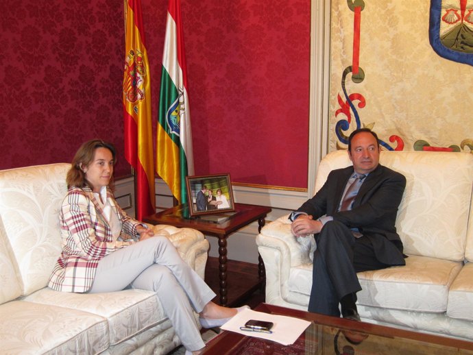 Sanz Y Gamarra, Durante Su Reunión En El Palacete