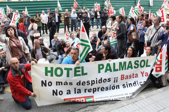 Protesta hotel 