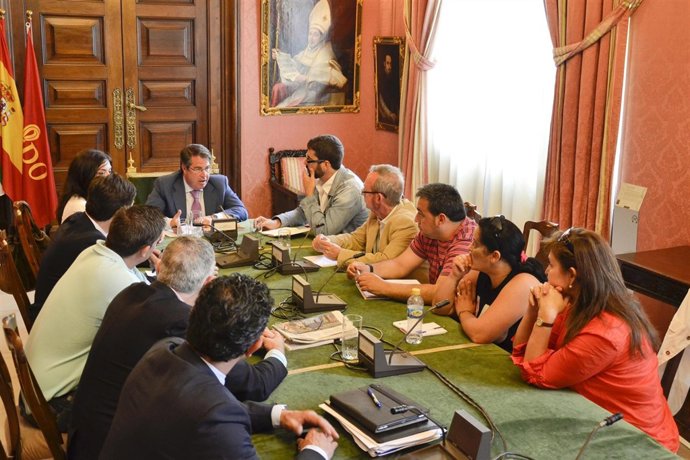 Reunión en el Ayuntamiento.