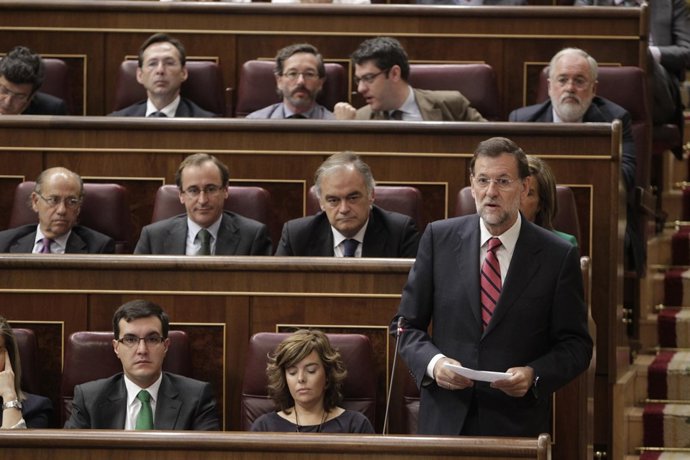Mariano Rajoy, Presidente Del Partido Popular, En El Congreso De Los Diputados
