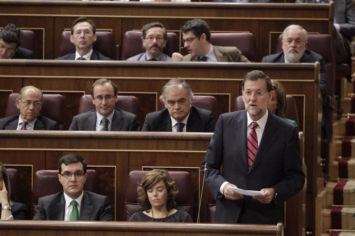 Mariano Rajoy, Presidente Del Partido Popular, En El Congreso De Los Diputados