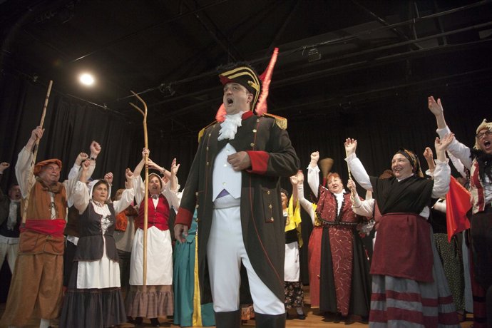 Imagen de los ensayos de la recreación