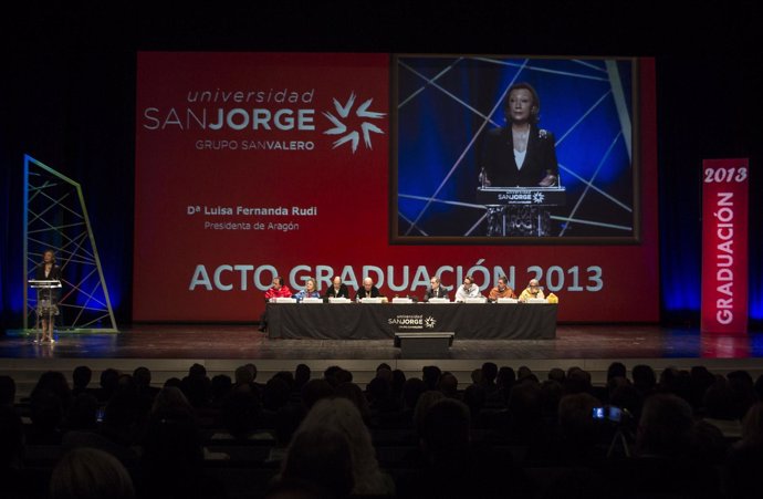 Acto de graduación de la promoción 2013 de la Universidad San Jorge de Zaragoza.