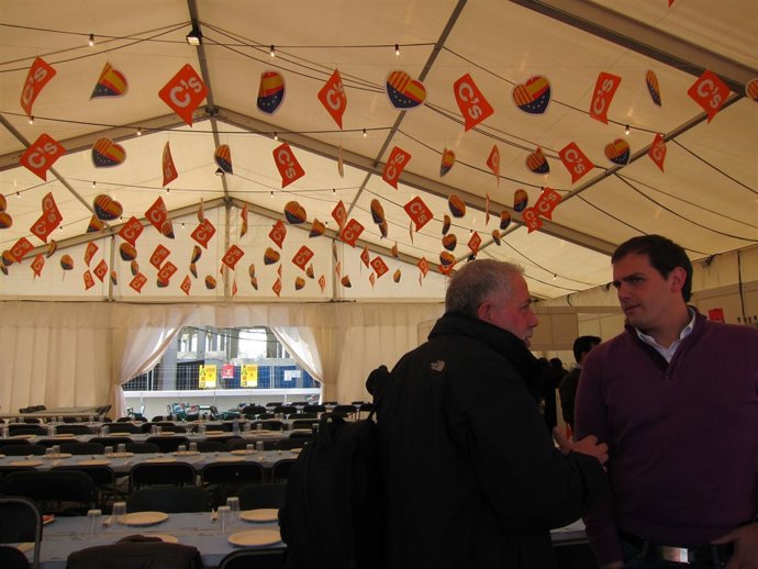 A.Rivera en la Feria de Abril de Barcelona