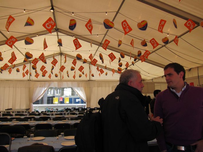 A.Rivera en la Feria de Abril de Barcelona