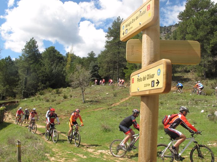 Actividad ciclista en Gran Sendero