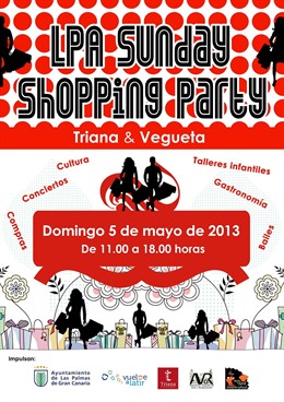 Cartel de la LPA Sunday Shopping Party