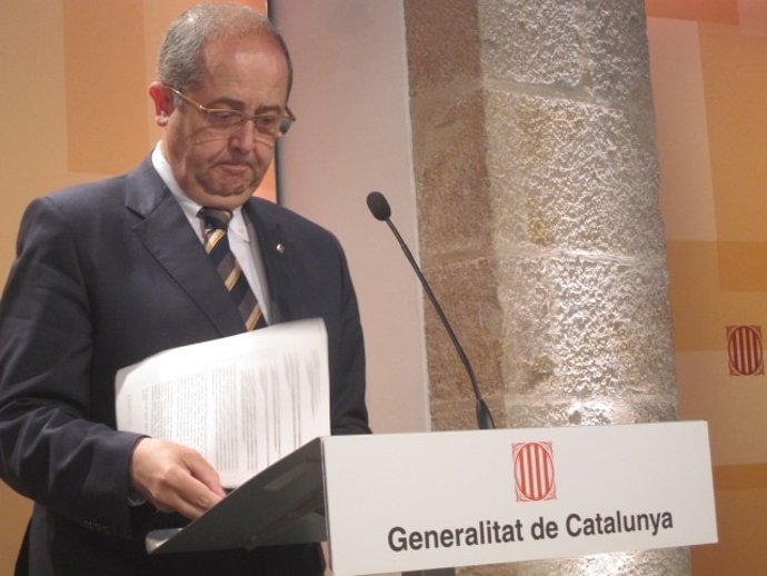 El conseller Felip Puig, tras el Consell Executiu