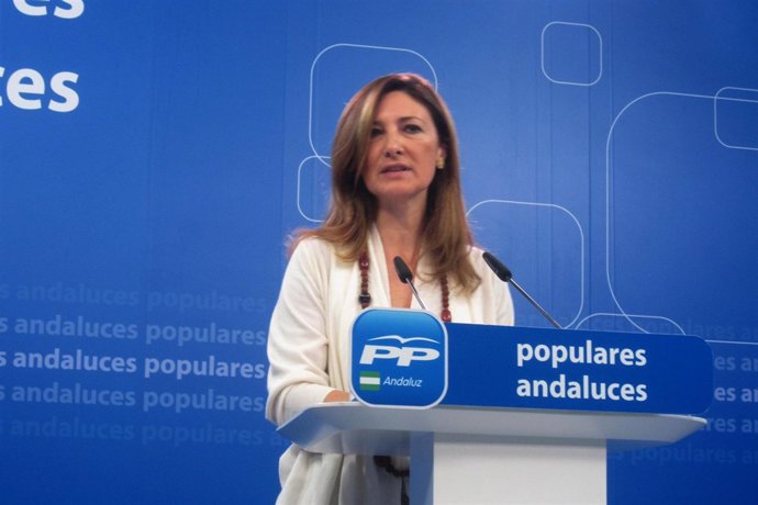 Alicia Martínez (PP-A), hoy en rueda de prensa