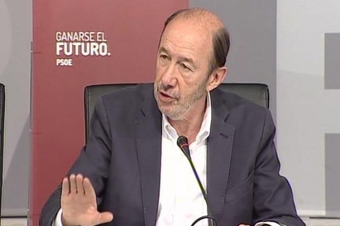  El Secretario General Del PSOE, Alfredo Pérez Rubalcaba