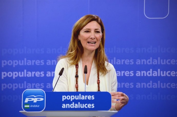 Alicia Martínez (PP-A), hoy en rueda de prensa