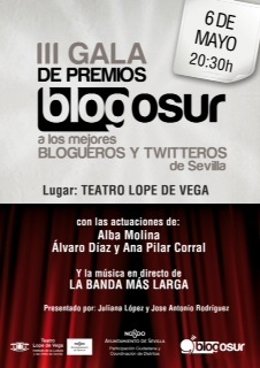Cartel de la III Gala de Blogosur