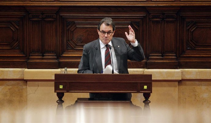 Artur Mas en el Parlamento catalán