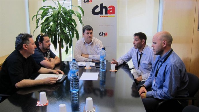 Palacín (CHA) se reúne con varios mineros