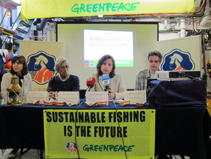 Presentación del informe 'Ocupación a bordo' de Greenpeace