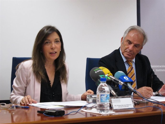 La consejera de Sanidad del Gobierno de Canarias, Brígida Mendoza