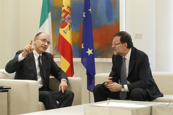 Mariano Rajoy se reúne con el primer ministro italiano Enrico Letta