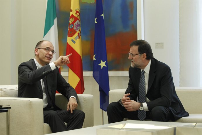 Mariano Rajoy se reúne con el primer ministro italiano Enrico Letta