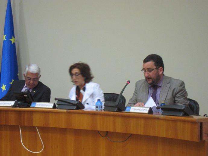 Norberto Uzal en comisión parlamentaria.