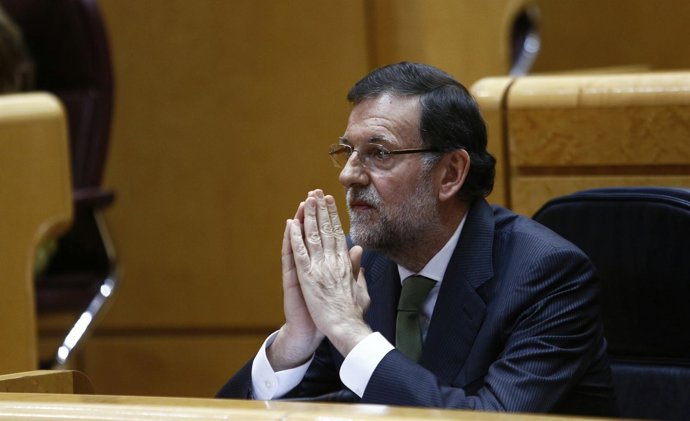 Mariano Rajoy en el Pleno del Senado