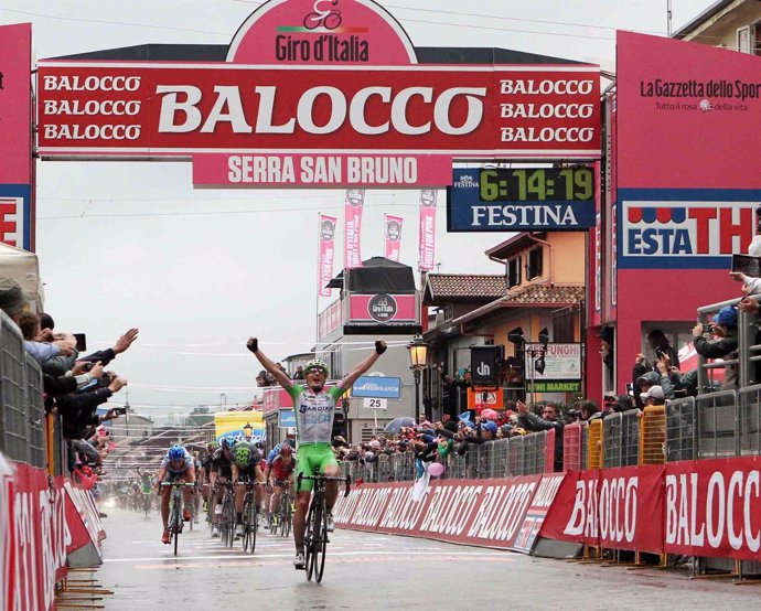 Enrico Battaglin, en el Giro de Italia