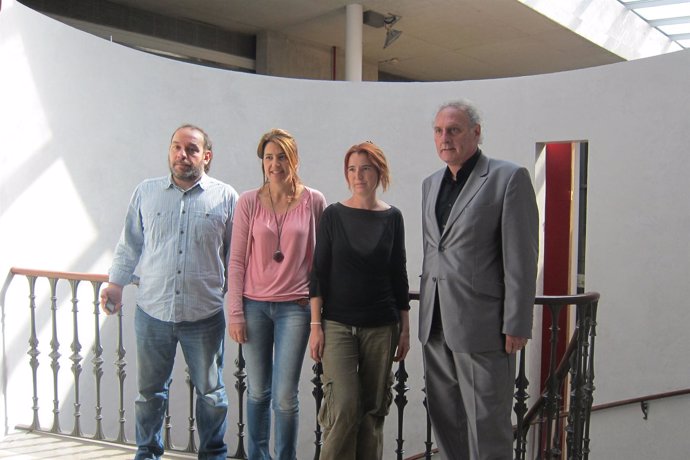 Paco Garrido, Bárbara Picornell, Pilar Gómez y Xisco Riera