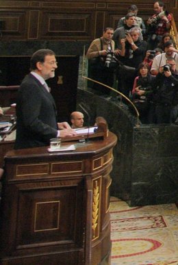 Mariano Rajoy, En La Tribuna De Oradores Del Congreso