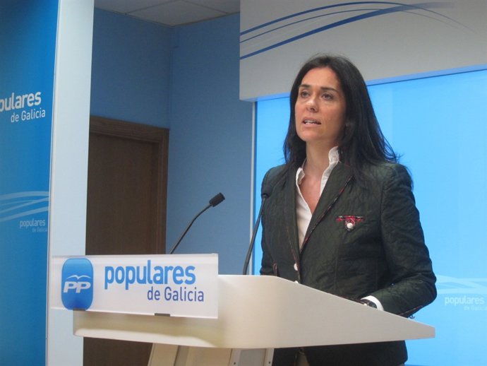La portavoz del PPdeG, Paula Prado, en rueda de prensa