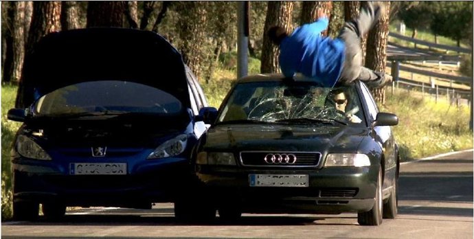 Simulacro de atropello RACE y Goodyear