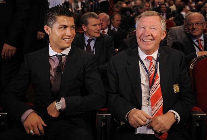Cristiano Ronaldo y Alex Ferguson