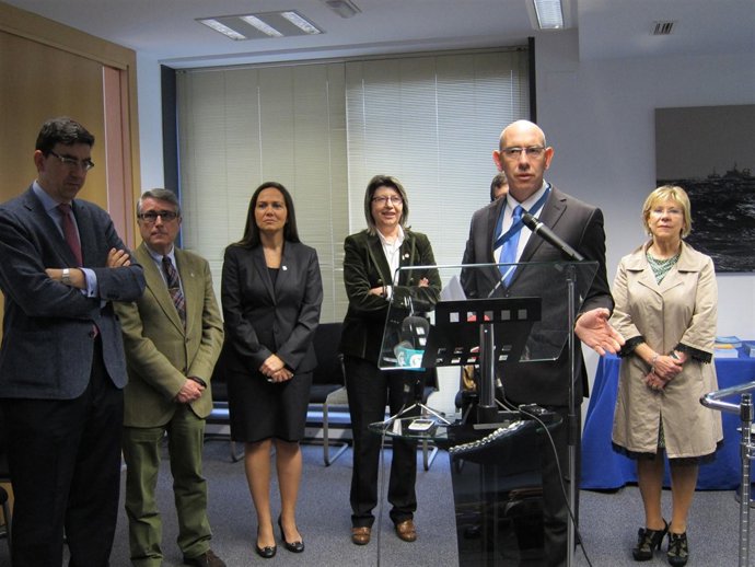 Acto en la  Agencia de Control de Pesca en Vigo