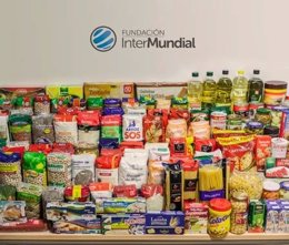 Fundación Intermundial reúne 150 kilos de comestibles para Banco de Alimentos