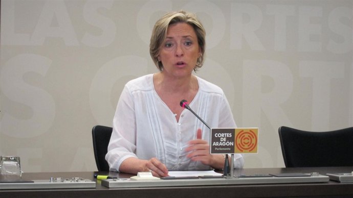 La portavoz de CHA, Nieves Ibeas. 