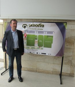 El coordinador territorial de UPyD-A, Martín de la Herrán, en Expoliva 2013.