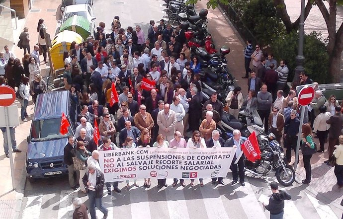 Trabajadores de Liberbank en Cuenca