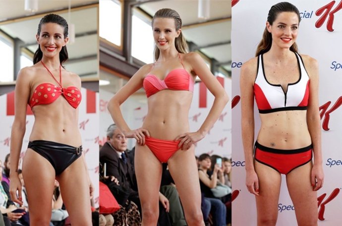 Noelia López Astrid Klisans Aida Artiles desfile Special K