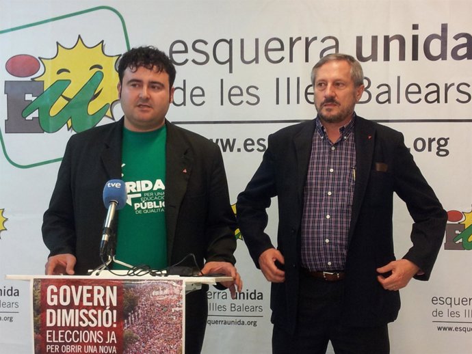 Manuel Cardona y Willy Meyer