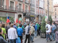 Cientos de personas secundan en Valladolid la manifestación convocada por estudiantes contra la Lomce y los recortes