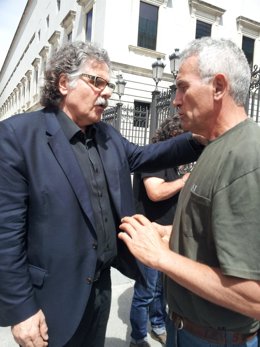 Joan Tardá y Diego Cañamero, hoy en el Congreso