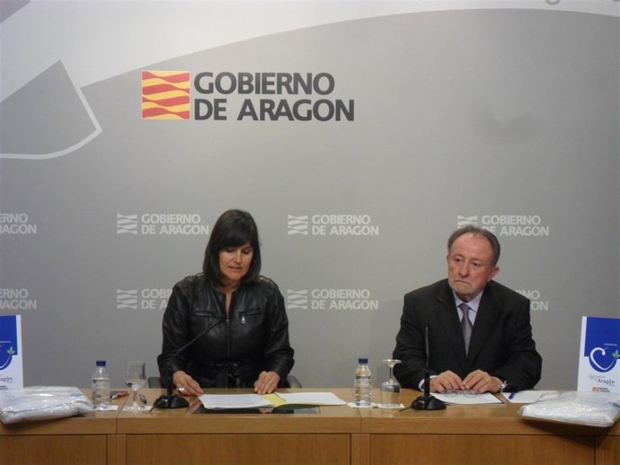 Allué y Franch han presentado este jueves la campaña 'Corazón Azul'