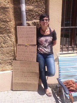 Ana Candelaria, gaditana en huelga de hambre por una vivienda