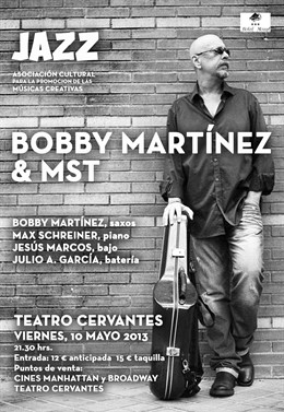 El saxofonista Bobby Martínez