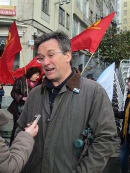 Xavier Vence en declaraciones a los medios de comunicación